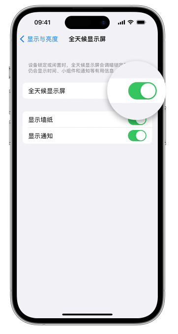 固镇苹果14维修店分享如何自定义 iPhone 14 Pro 常亮显示屏 