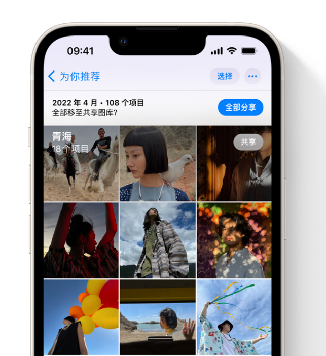 固镇苹果维修网点分享在 iPhone 上使用共享图库 