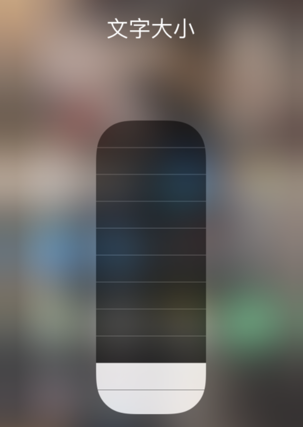 固镇苹果手机维修分享小技巧：在 iPhone 控制中心快速调节字体大小 